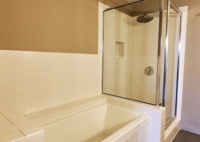 upscale luxury condo at river market tower, master bathroom