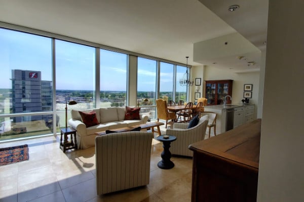 Oversized River Market Tower Condo on 11th Floor